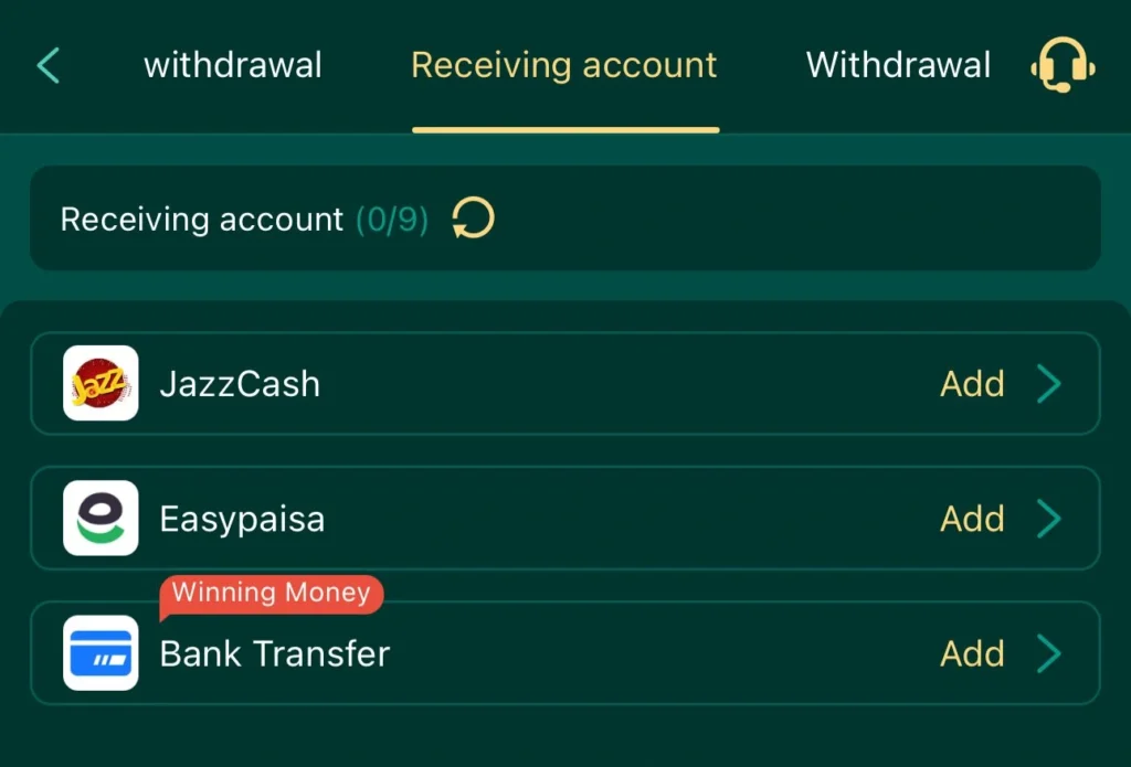 JJ77 Deposit & Withdrawal